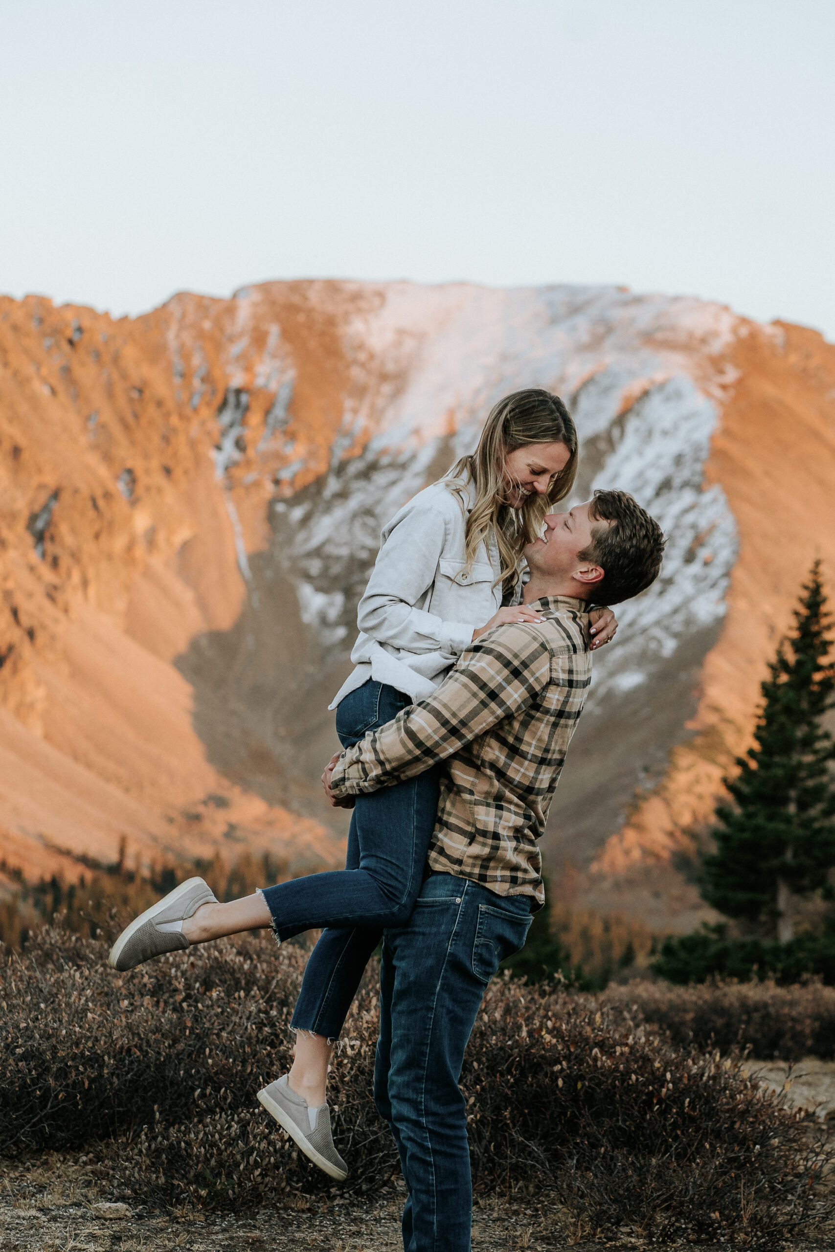 alpine lake colorado mountain pass engagement loveland pass